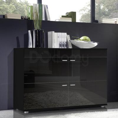 Комод CAMA Logo II Черный матовый / Черный глянец, фото 1