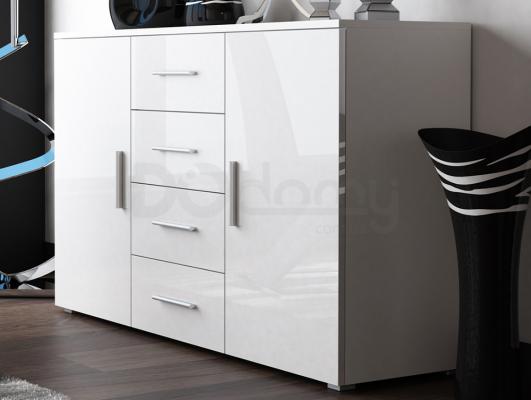 Комод CAMA Uni Белый матовый / Белый глянец, фото 1