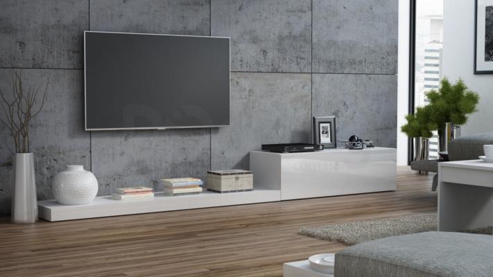 Тумба ТВ CAMA LIFE Белый матовый / Белый глянец, фото 1