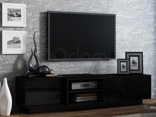 Тумба ТВ CAMA SIGMA 1E з цоколем чорний/чорний, фото 1