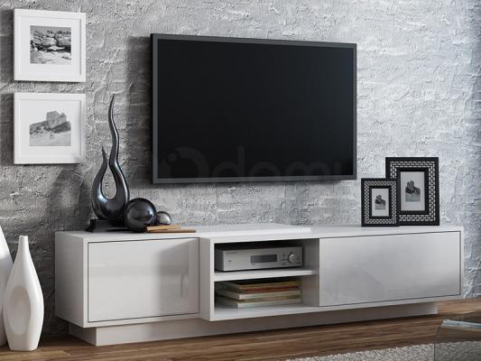 Тумба ТВ CAMA SIGMA 1F з цоколем білий/білий, фото 1