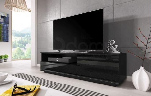 Тумба ТВ CAMA MUZA чорний матовий/чорний глянець, фото 1