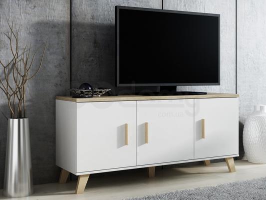 Комод CAMA LOTTA 3D білий/дуб сонома, фото 1