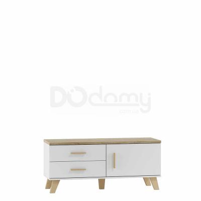Тумба ТВ CAMA LOTTA 1D2S білий/дуб сонома, фото 1