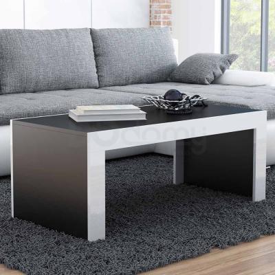 Журнальний столик CAMA TESS чорний матовий/білий глянець, фото 1