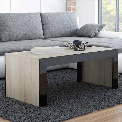 Журнальний столик CAMA TESS дуб сонома/чорний глянець, фото 1