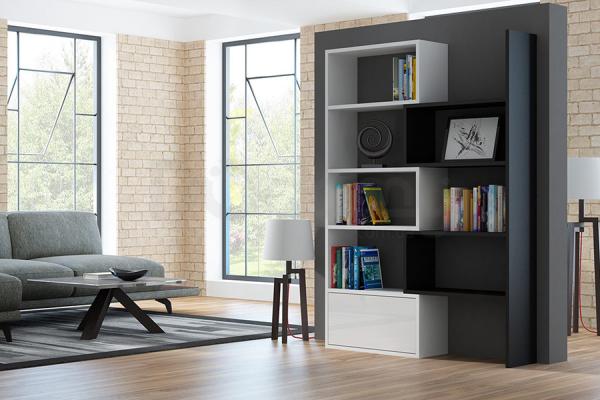 Стеллаж CAMA PACO Белый / Черный, фото 1