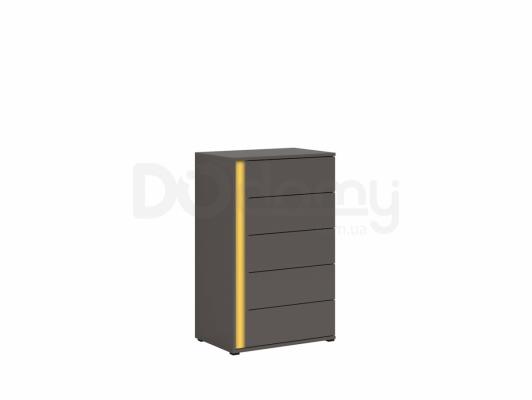 Комод BRW GRAPHIC S343 KOM5SP/C-SZW Сірий вольфрам, фото 3