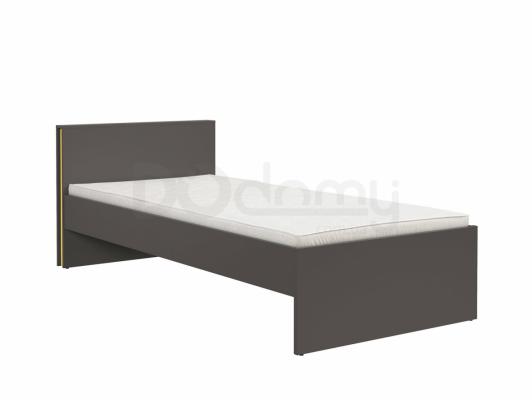 Кровать BRW GRAPHIC S343 LOZ/90-SZW Серый вольфрам, фото 2