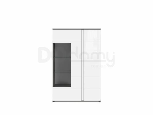 Шафа вітрина BRW GRAPHIC S343 REG1W1D/A-SZW/BIP, фото 1