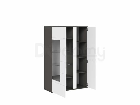 Шафа вітрина BRW GRAPHIC S343 REG1W1D/A-SZW/BIP, фото 2