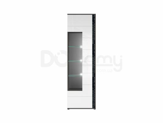 Шкаф витрина BRW GRAPHIC S343 REG1WL/A-SZW/BIP, фото 3