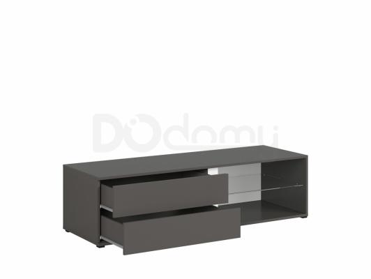 Тумба под телевизор BRW GRAPHIC S343 RTV2S/142/C-SZW Серый вольфрам, фото 1