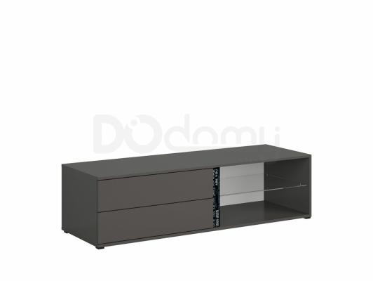 Тумба под телевизор BRW GRAPHIC S343 RTV2S/142/C-SZW Серый вольфрам, фото 4