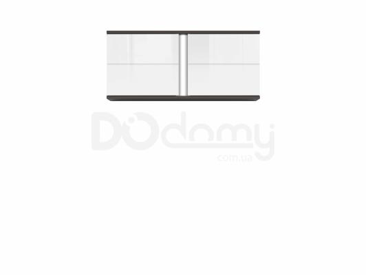 Шафа навісна BRW GRAPHIC S343 SFW2D/86/38/A-SZW/BIP Сірий вольфрам/білий, фото 1