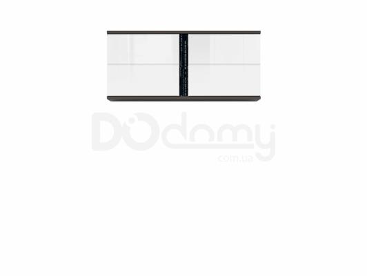 Шафа навісна BRW GRAPHIC S343 SFW2D/86/38/A-SZW/BIP Сірий вольфрам/білий, фото 2