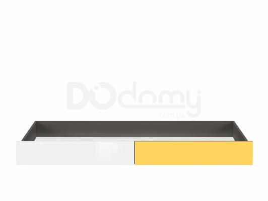 Шкаф BRW GRAPHIC S343 SZU/C-SZW/ZO/BLP Серый вольфрам/Белый/Желтый, фото 1