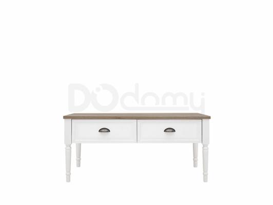 Журнальный стол BRW CANNET LAWR/110 ( NOGI TOCZONE) Белый/Дуб каньона, фото 1