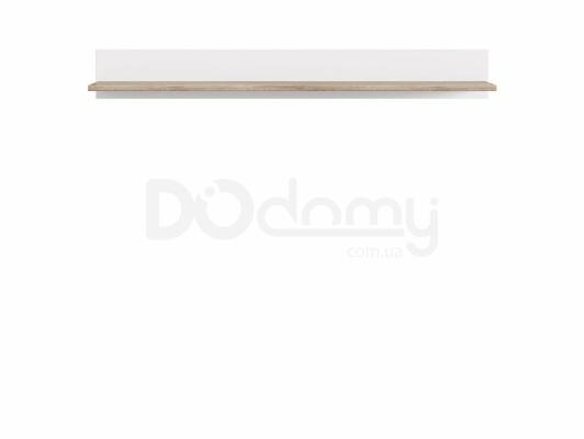 Полиця BRW CANNET POL/160 білий/дуб монумент, фото 1