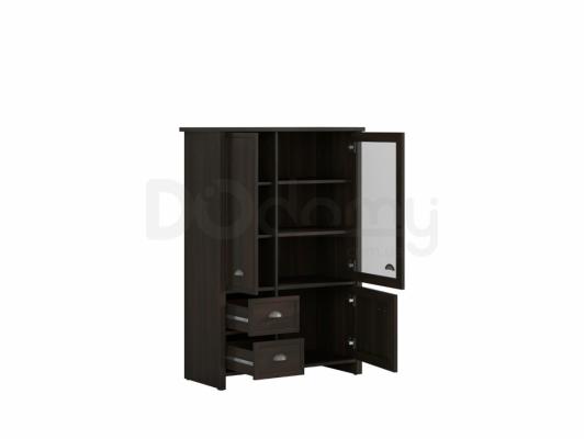 Шафа вітрина BRW CANNET REG2D1W2S Темна сосна, фото 2