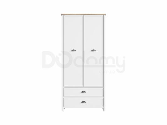 Шафа BRW CANNET SZF2D2S білий/дуб каньон, фото 1