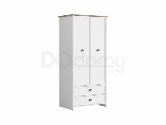 Шафа BRW CANNET SZF2D2S білий/дуб каньон, фото 2