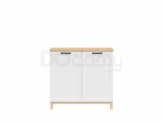 Комод BRW HAGA KOM2D Белый канадский / Польский дуб, фото 1