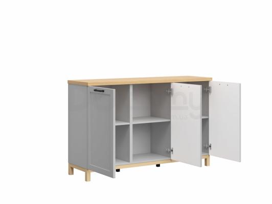 Комод BRW HAGA KOM3D Сірий / Польський дуб, фото 2