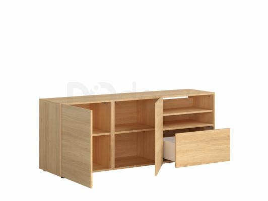 Тумба під телевізор BRW MODAI RTV2D1S/6/16_B дуб польский, фото 2