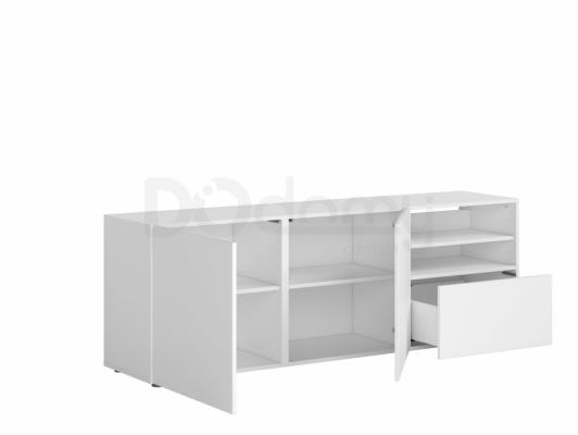 Тумба під телевізор BRW MODAI RTV2D1S/6/18 білий, фото 2