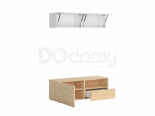 Комплект BRW під телевізор MODAI TV/120/40 білий/дуб польский, фото 2