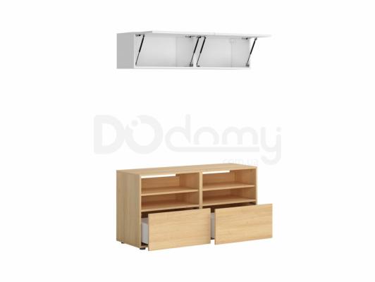 Комплект BRW под телевизор MODAI TV/120/60 Белый/Дуб польский, фото 2