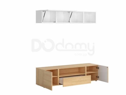 Комплект BRW MODAI TV/160/60 білий/дуб польский, фото 2