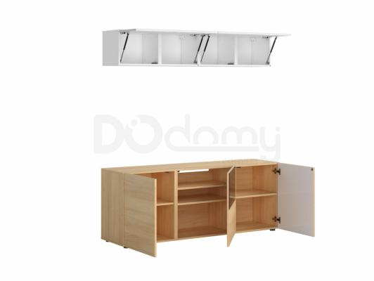 Комплект BRW MODAI TV/160/60W Белый/Дуб польски, фото 2