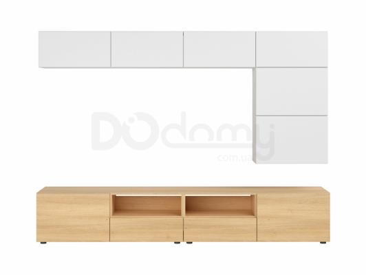 Комплект для телевізора BRW MODAI TV/240/40 білий/дуб польский, фото 1