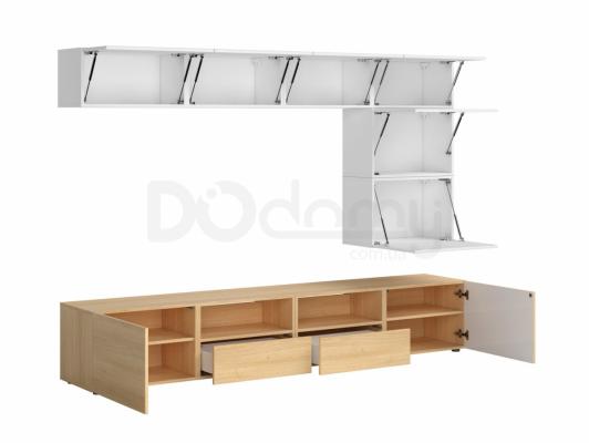 Комплект для телевізора BRW MODAI TV/240/40 білий/дуб польский, фото 2