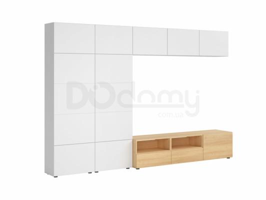 Комплект для телевізора BRW MODAI TV/300/40 білий/дуб польский, фото 1