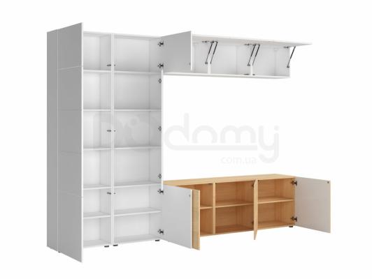 Комплект для телевизора BRW MODAI TV/300/60 Белый/Дуб польский, фото 2