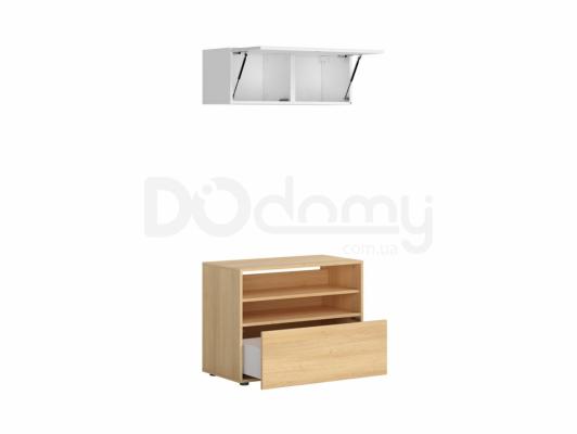 Комплект для телевизора BRW MODAI TV/80/60 Белый/Дуб польский, фото 2