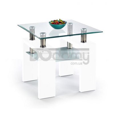 Журнальний столик HALMAR DIANA H білий лакований, фото 1