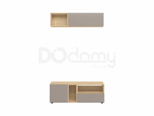 Комплект для телевизора BRW MOKO MOKO_1 Серый конго/Дуб польский, фото 1