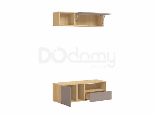 Комплект для телевизора BRW MOKO MOKO_1 Серый конго/Дуб польский, фото 2