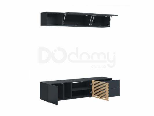 Комплект для телевізора BRW MOKO MOKO_3 чорний /дуб польский, фото 2