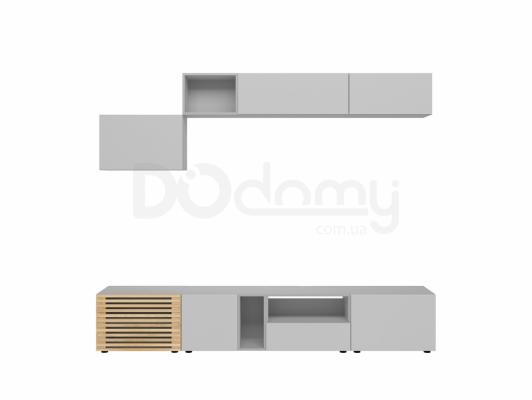 Комплект для телевизора BRW MOKO MOKO_5 Серый/Дуб польский, фото 1