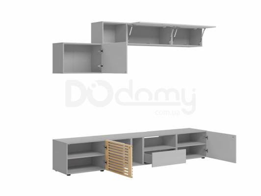 Комплект для телевизора BRW MOKO MOKO_5 Серый/Дуб польский, фото 2