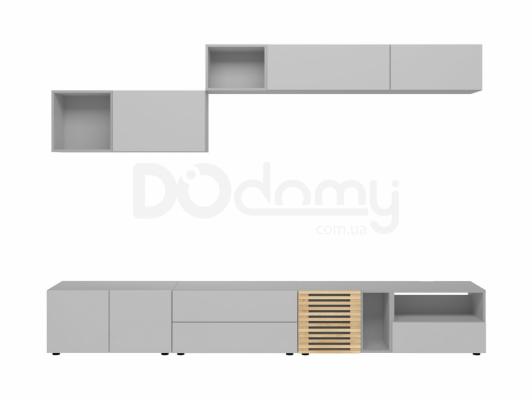 Комплект для телевізора BRW MOKO MOKO_6 Сірий/дуб польский, фото 1