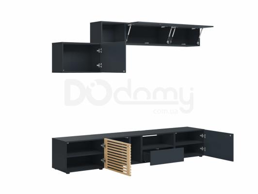 Комплект для телевизора BRW MOKO MOKO_5 Черный/Дуб польский, фото 2