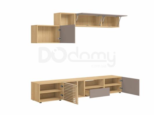 Комплект для телевизора BRW MOKO MOKO_5 Серый конго/Дуб польский, фото 2