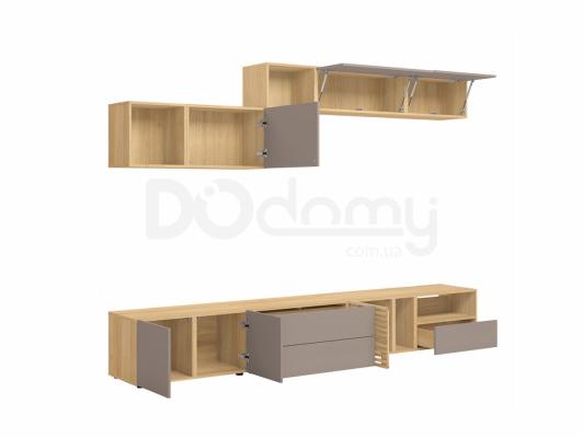 Комплект для телевізора BRW MOKO MOKO_6 Сірий конго/дуб польский, фото 2