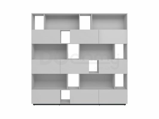 Книжный шкаф BRW MOKO REG3K6S/19/20 Серый, фото 1